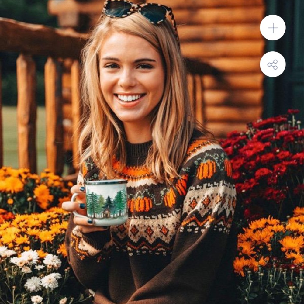 Kiel James Patrick Cozy Pumpkin Sweater XS